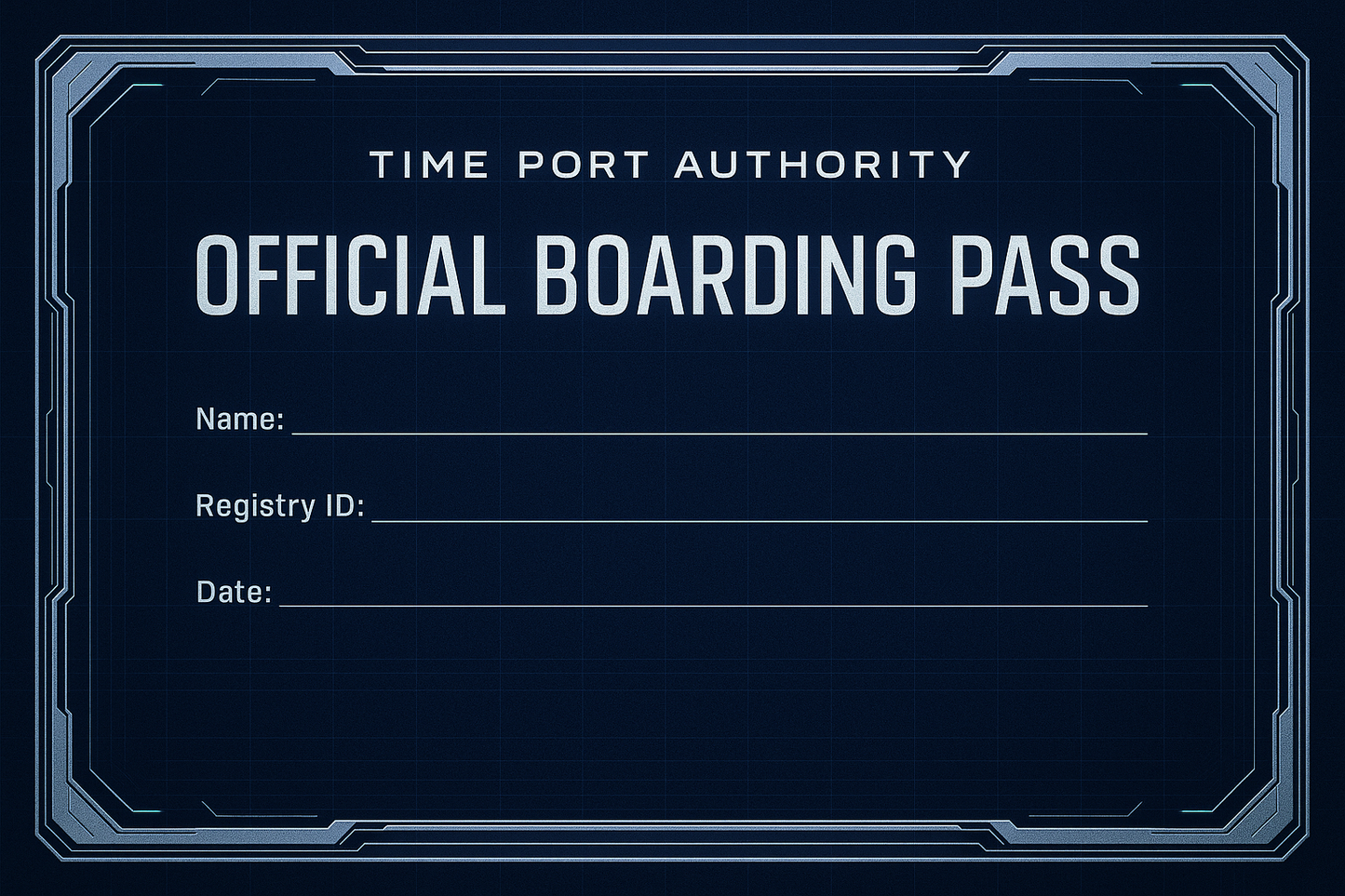 TPA Boarding Pass - Standard Edition